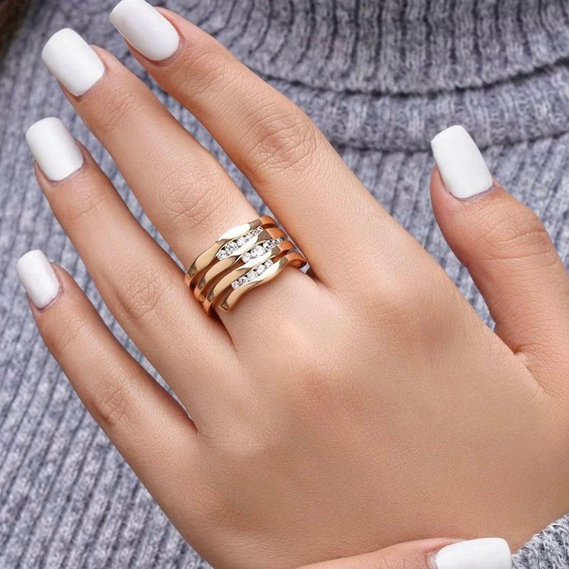 Warm and Romantic Statement Zircon Ring - The Perfect Blend of Sophistication and Glamour by Major Flare Warm and Romantic Statement Zircon Ring - The Perfect Blend of Sophistication and Glamour by Major Flare